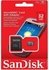 Sandisk 32GB Memory Card with SD Adapter ,Get One Free OTG Cable, One Free Android Cable