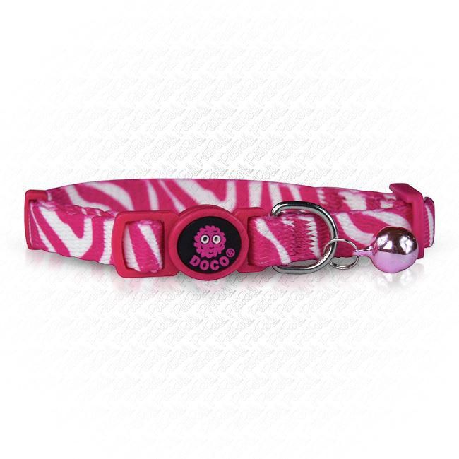 Doco Furball with Bell - Camo Colorful - Breakaway Safety Pink