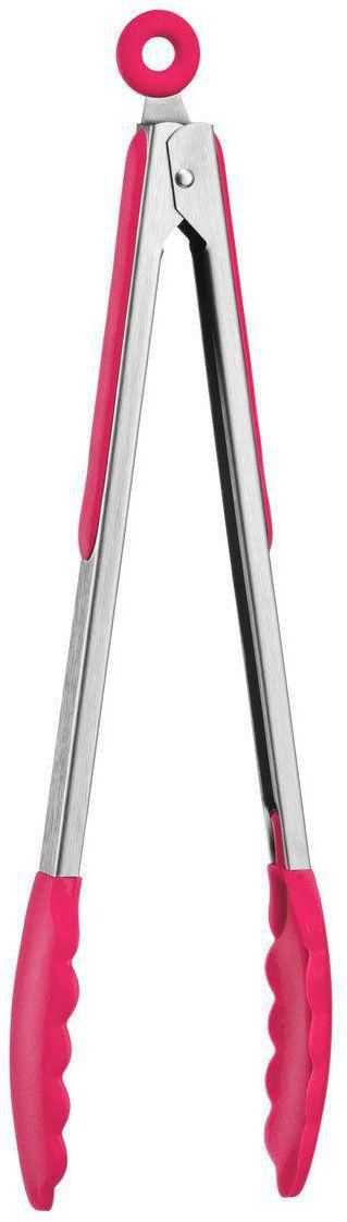 BBQ Tongs Stainless Steel Handle Utensil - Pink Color