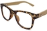 Fashion Korean Fashion Eye Glasses Frame Bamboo Leopard Eyewear Frames Spectacle For Women Men