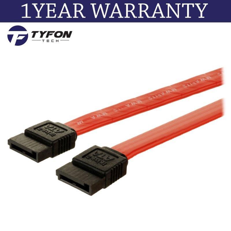 Tyfontech Serial-ATA SATA Cable 50cm (Black/Red)