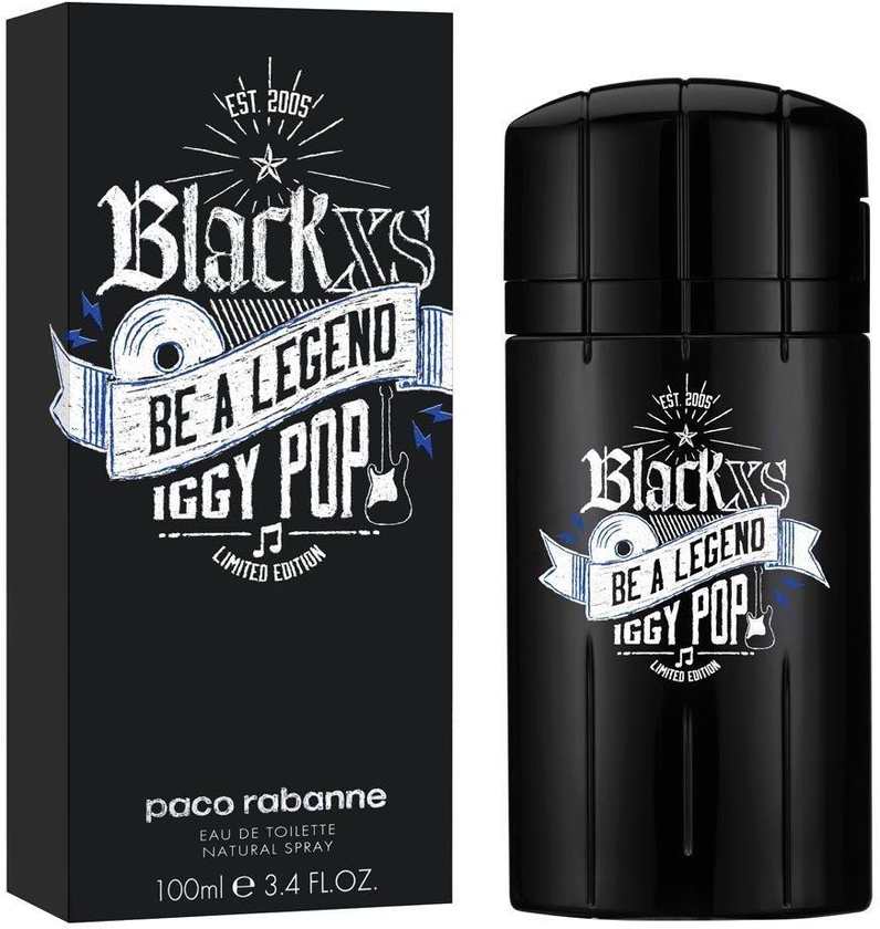 Paco Rabanne Black XS Iggy Pop Be A Legend Limited Edition Eau de Toilette for Men 100ml