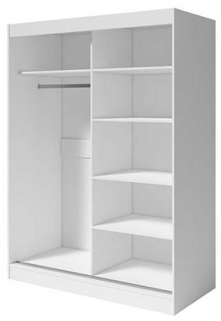 Wardrobe, 120 cm, White - 2022