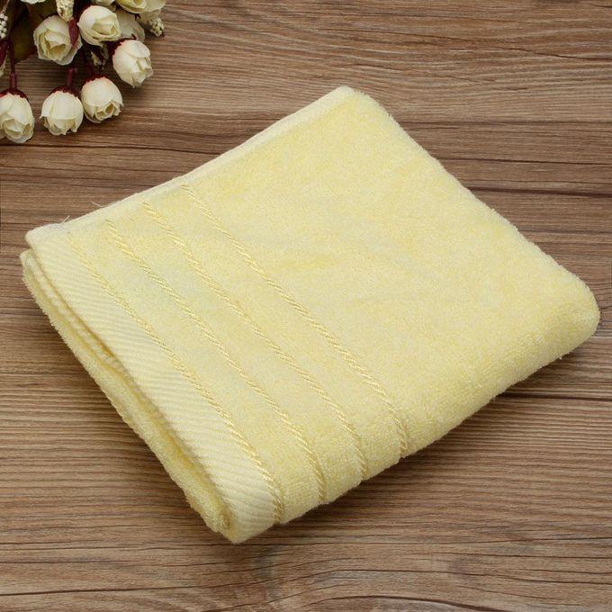 Generic 34*71cm Bamboo Fiber Towel Pink Green Yellow Blue Face Cloth Hand Bath Towel