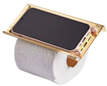 Toilet Roll Holder With Phone Shelf