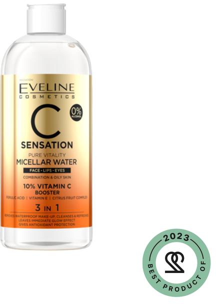 Eveline C Sensation Pure Vitality 3in1 Micellar Water For Combination Skin 100ml
