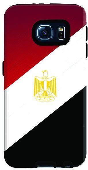 Stylizedd Samsung Galax S6 Premium Dual Layer Tough Case Cover Matte Finish - Flag of Egypt