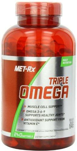 MET-Rx Triple Omega 3-6-9 Diet Supplement Capsules, 240 Count