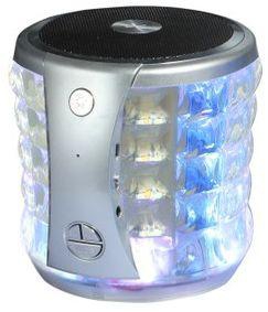 Mini Portable Colorful Flashing Wireless Bluetooth Speaker (T-2096A) – Silver