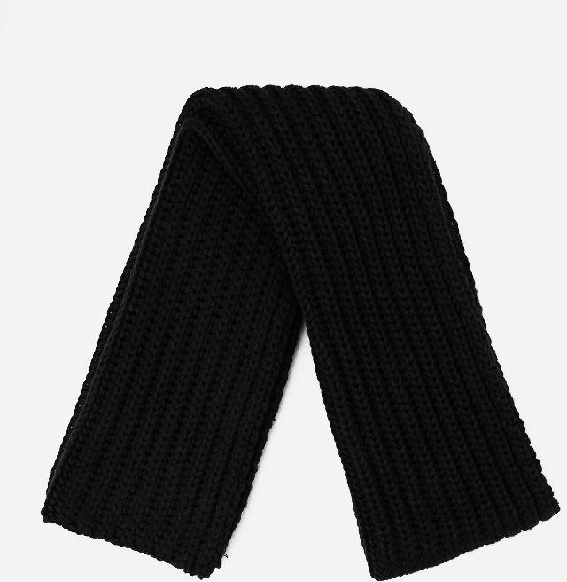 Cellini Knitted Winter Scarf - Black