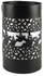 Blossom Bucket LED Black Ghost Lighted Lantern Christmas Decor 7-3/4 Inch High