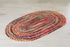 PAN Home Home Furnishings Amara Chindi Oval Mat Multi 90X150 cm Multi Color