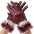Cute Fashion Wine Red Gloves R746F For Women