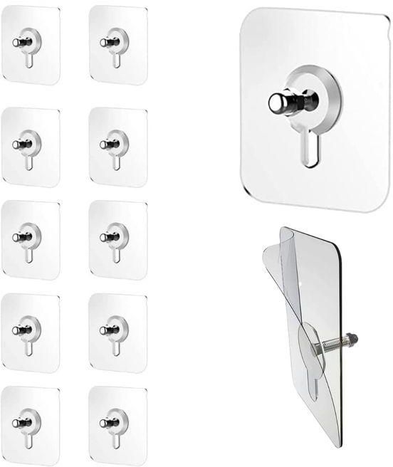 Wall Hooks For Hanging Photos And Housewares Self Adhesive Easy To Apply & Removable