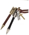 555 Leather Arrow Necklace - Brown