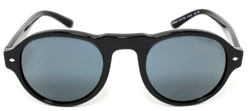 Giorgio Armani Black Round Men Sunglasses GI-8053-5017R5