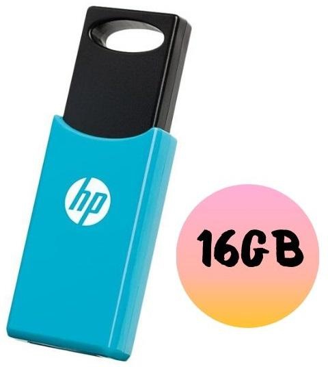 HP V212W USB 2.0 16GB Flash Drive (Blue - Purple)