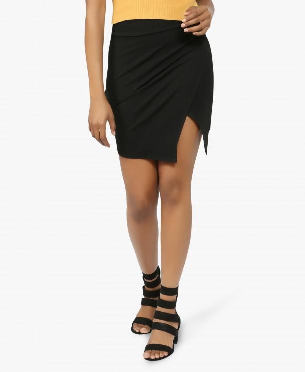 Black Tulip Mini Skirt