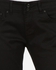 BLEND Solid Cotton Straight Pants - Black
