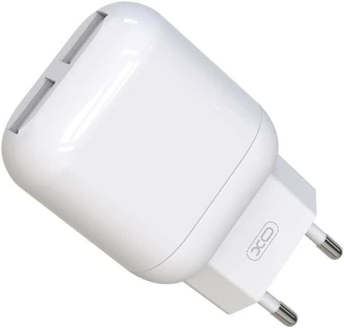 Get Vidvi Wall Charger, 2 Ports, 2.4 A, XO L78 - White with best offers | Raneen.com