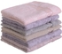 Get Panda Cotton Jacquard Toilet Towel Set, 6 Pieces, 30×35 cm, 70 Grm - Multicolor with best offers | Raneen.com