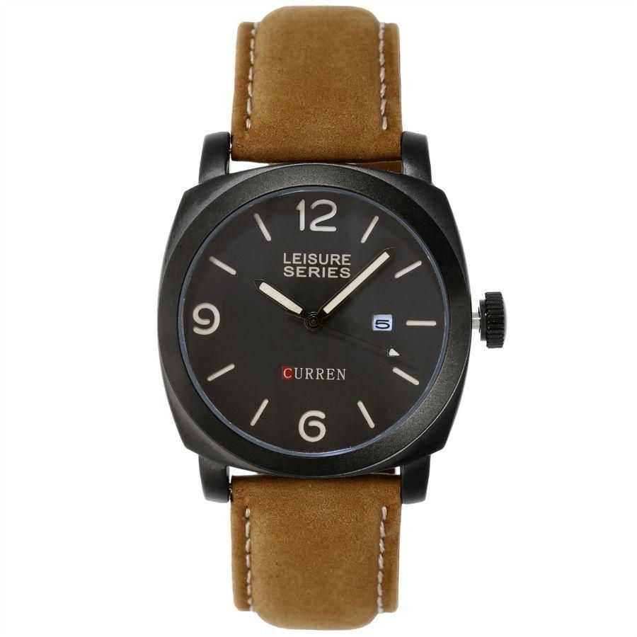 Curren for Men - Analog Leather Band Watch - 8158