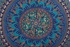 Nidhi Blue Round Mandala Floor Pillow with Peacocks Camels and Elephants Cushion Cover RC-351