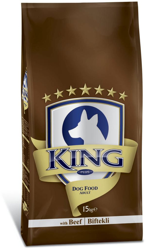 King Plus Adult Dog Food – Beef 15kg