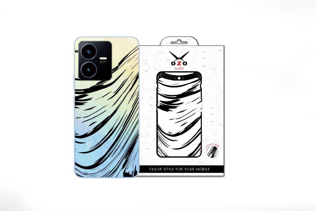OZO Skins Ozo Ray skins Transparent gradient Cross PATTERN (SC524GCP) (Not for black phones) For Vivo Y22