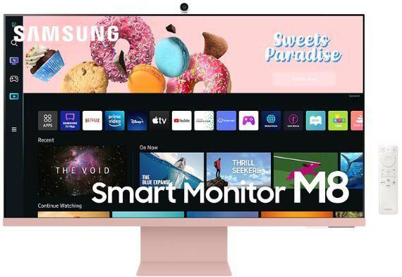 Samsung 32 inch UHD Monitor with Smart TV Experience and Iconic Slim Design (Sunset Pink)