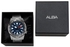 Alba ساعة يد ألبا رجالي أكتيف سوار استانلس ستيل ، مينا لون أزرق AG8M07X1