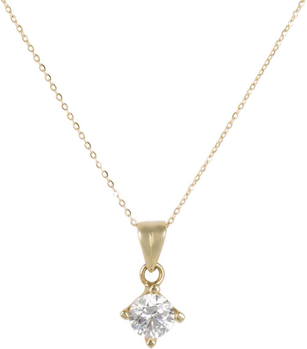 Vevian Necklace 18k Gold with pendant inlaid zircon For Women, NE002