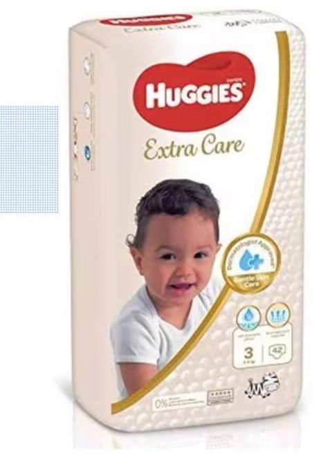 HUGGIES EXTRA CARE (GOLD) 42's (size 3) 5-8Kgs HUGGD0007 