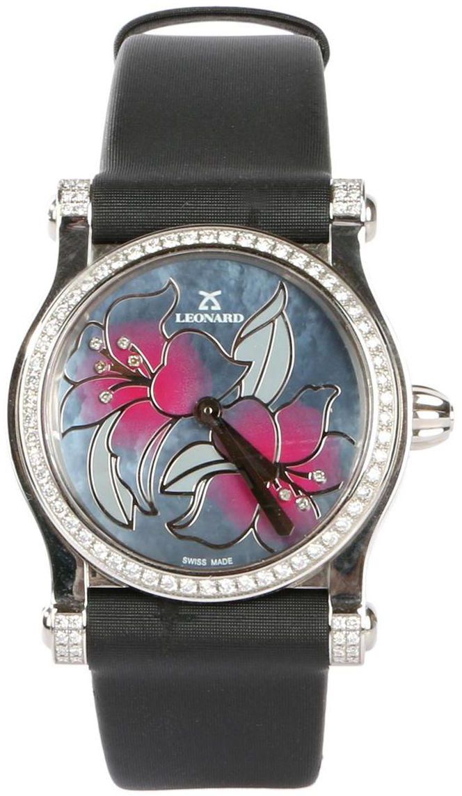 Leonrd Wrist Watch Diamond Inlay  for Women , Analog ,  AT7Q553/50/1655