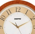 Geepas GWC4809 Round Wall Clock, Gold