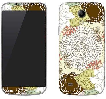 Vinyl Skin Decal For Samsung Galaxy S4 Blooming Flower