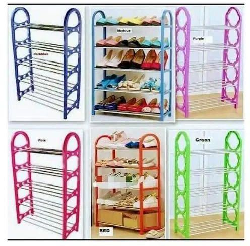 5 Tier Shoe RackFirm material: Constructed from selected non-woven fabric, high quality steel tube, is very firm and durable.Well organize: keep your bedroom, hallway or mudroom we