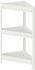 VESKEN Corner shelf unit - white 33x33x71 cm