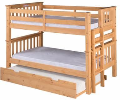Santa Fe Mission Twin Bunk Bed With, Santa Fe Mission Bunk Bed