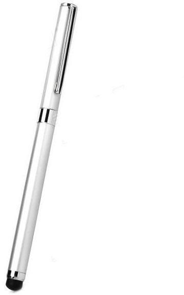 قلم تاتش وقلم حبر 2 في 1 لون فضي للهواتف الذكية والاجهزة اللوحية