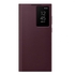 Samsung Galaxy S22 Ultra S-View Flip Cover, Protective Phone Case, Tap Control, Cutting Edge Design, US Version, Dark Red