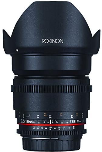 Rokinon DS16M-C 16 mm T2.2 Cine Wide Angle Lens for Canon EF-S Digital SLR