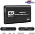 بطاقة كابشر محمولة لالتقاط الفيديو والصوت 4K USB 3.0 1080P HDMI بسرعة 60 اطارا في الثانية، محول كابشر للالعاب والبث المباشر والعروض التعليمية واجهزة العاب PS4 XBOX