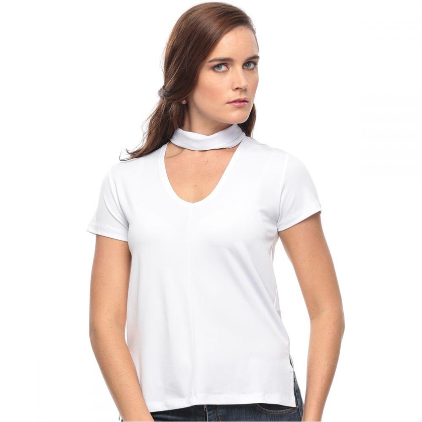 TrendyolMilla White Polyester Mixed Neck Blouse For Women