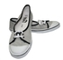 Miami 1468 Flat Shoes For Women-Grey White, 38EU