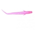 Magideal 10PC Soft Silicone Fishing Lures Baits Single Pointed Tail Loach Worm Pink