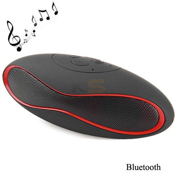 X6U Wireless Bluetooth 2.1 Hands-free Phone Speaker Stereo Audio Player Built-in Lithium Battery Red
