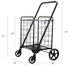 Generic Black Heavy Duty Portable Folding Shopping Utility Cart Trolley