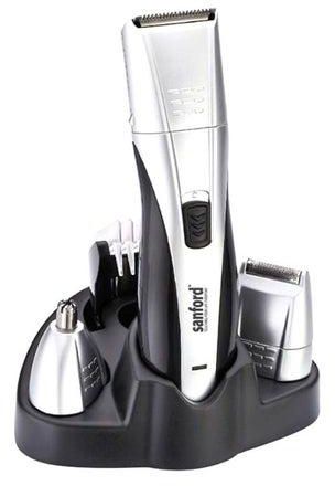 4-In-1 Rechargeable Hair Clipper Silver/Black
