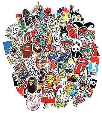 100 Pieces Set Cool Stickers Waterproof Vinyl Stickers For Laptop car Snowboard Motorcycle Bicycle Phone Mac Computer DIY Keyboard Car Luggage Decal